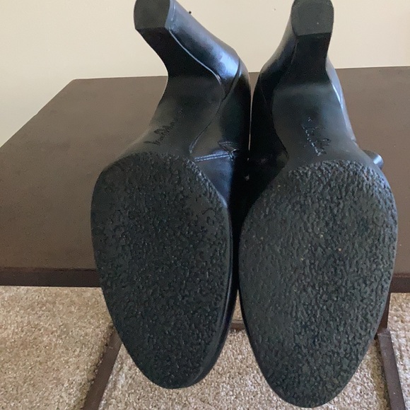 Sam Edelman Shelby Black Leather Booties Boots Size 8 - Picture 4 of 5